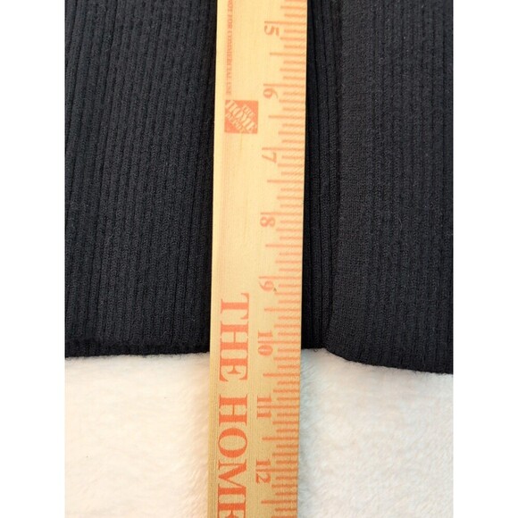 Abercrombie & Fitch Skirt Women's Medium Black Ribbed Maxi 22" Slits - Picture 8 of 12